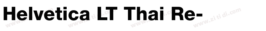 Helvetica LT Thai Re字体转换